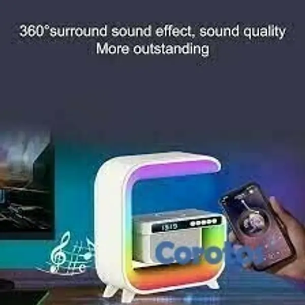 camaras y audio - BOCINA BLUETOOTH CON LUZ LED Y CARGADOR MY-7304 2