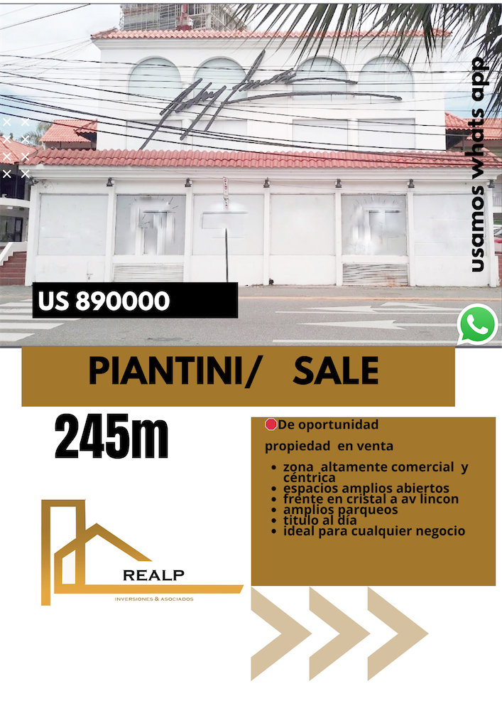 oficinas y locales comerciales - Local en venta Piantini 0