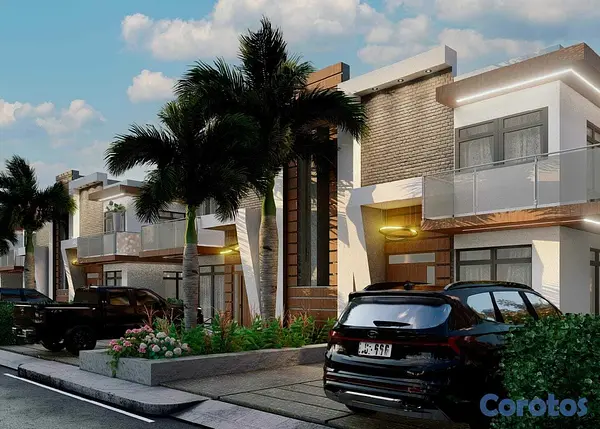 casas vacacionales y villas - TOWN HOUSE EN VENTA, PUNTA CANA BAVARO. 1