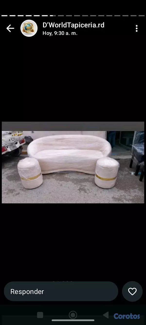 muebles y colchones - juego de muebles curvo moderno 4