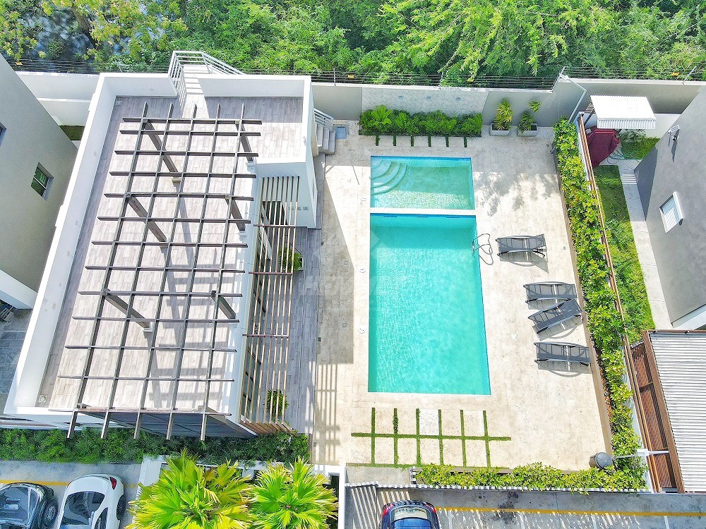 apartamentos - AMUEBLADO CON PISCINA GIMNASIO Y AREA SOCIAL JARDINES DEL ESTE SANTIAGO  9