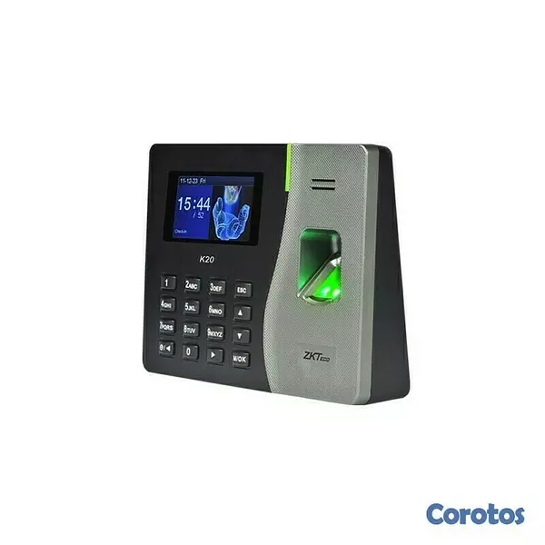 equipos profesionales - Reloj Biometrico Ponchador De Asistencia ZKTeco reloj digital de huellas. 8