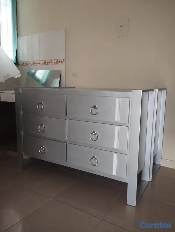 muebles y colchones - Gavetero color gris moderno  3