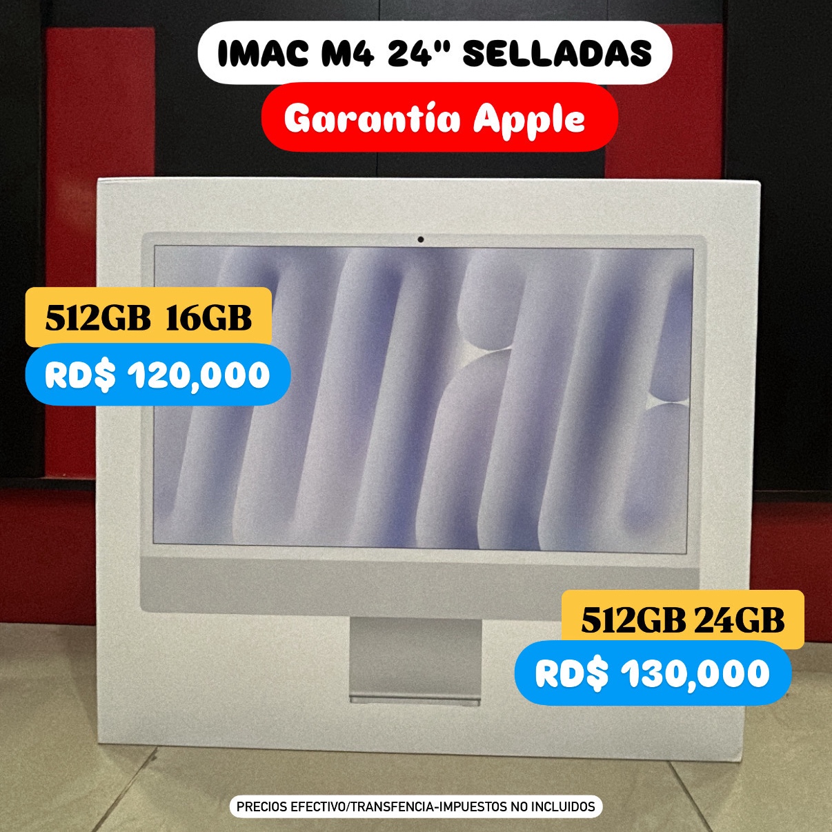computadoras y laptops - IMAC M4 512GB 16GB / 512GB 24GB RAM SELLADAS OPORTUNIDAD ‼️ 0