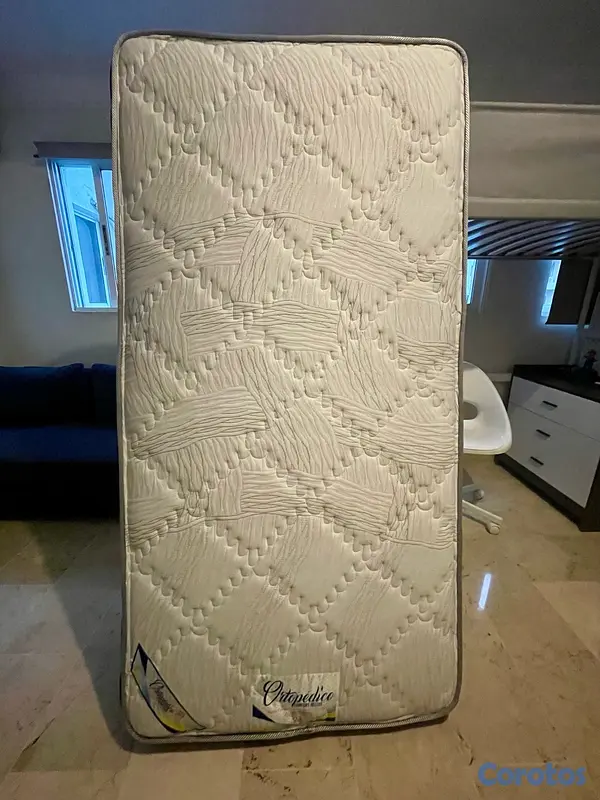 muebles y colchones - Colchón Twin semi ortopédico, como nuevo. 13