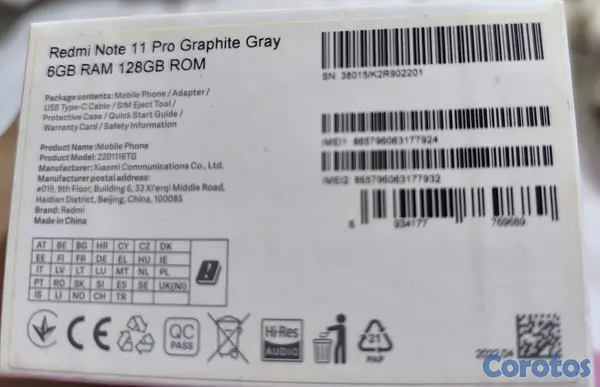 celulares y tabletas - 📱 Xiaomi 11 Pro Lite 6GB RAM / 128GB – ¡Como nuevo 2