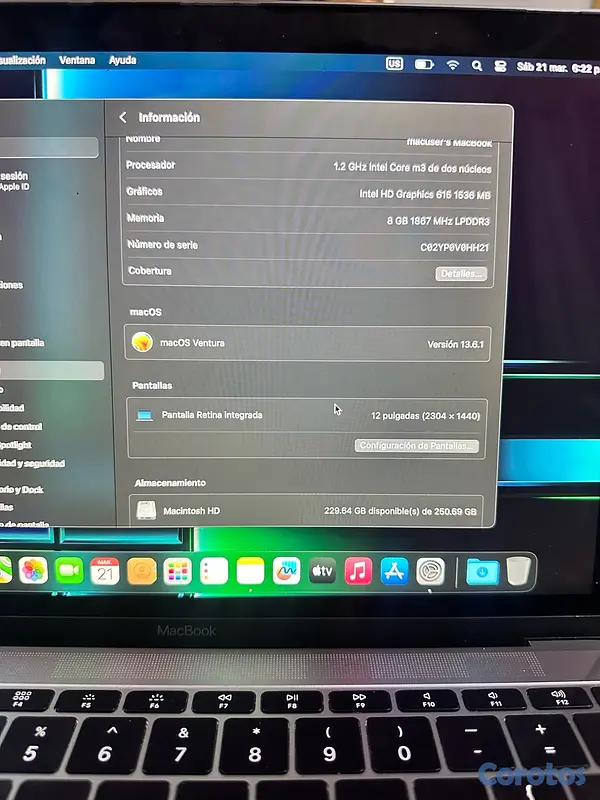 computadoras y laptops - MacBook  3