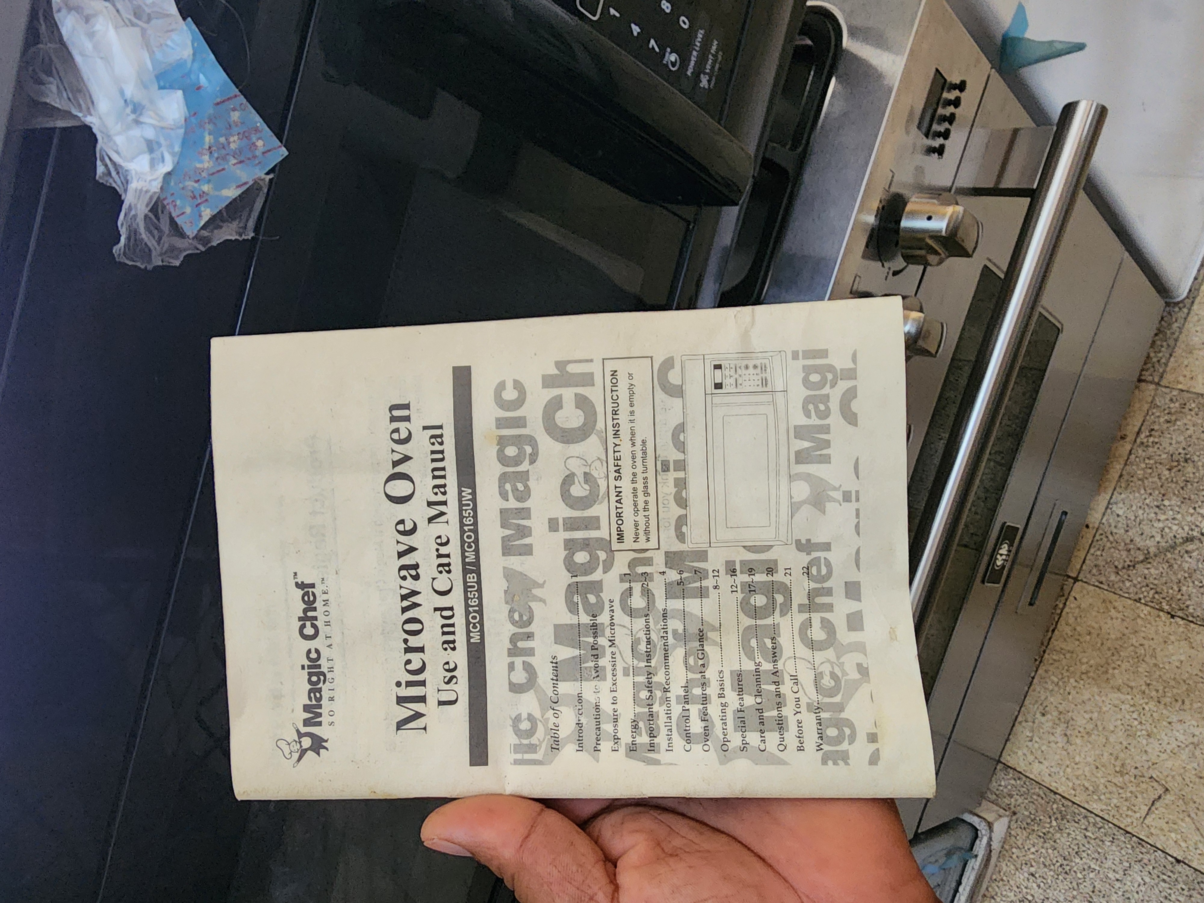 electrodomesticos - microondas extractor magic chef negro 3