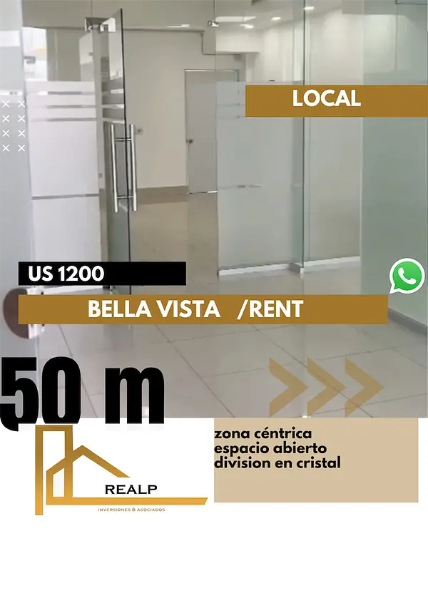 oficinas y locales comerciales - Local bella vista 50 m 1200 usd 1
