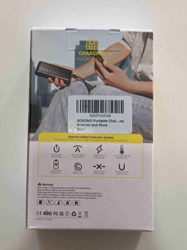 accesorios para electronica - Cargador portátil solar 30,000 Miliamperios 1