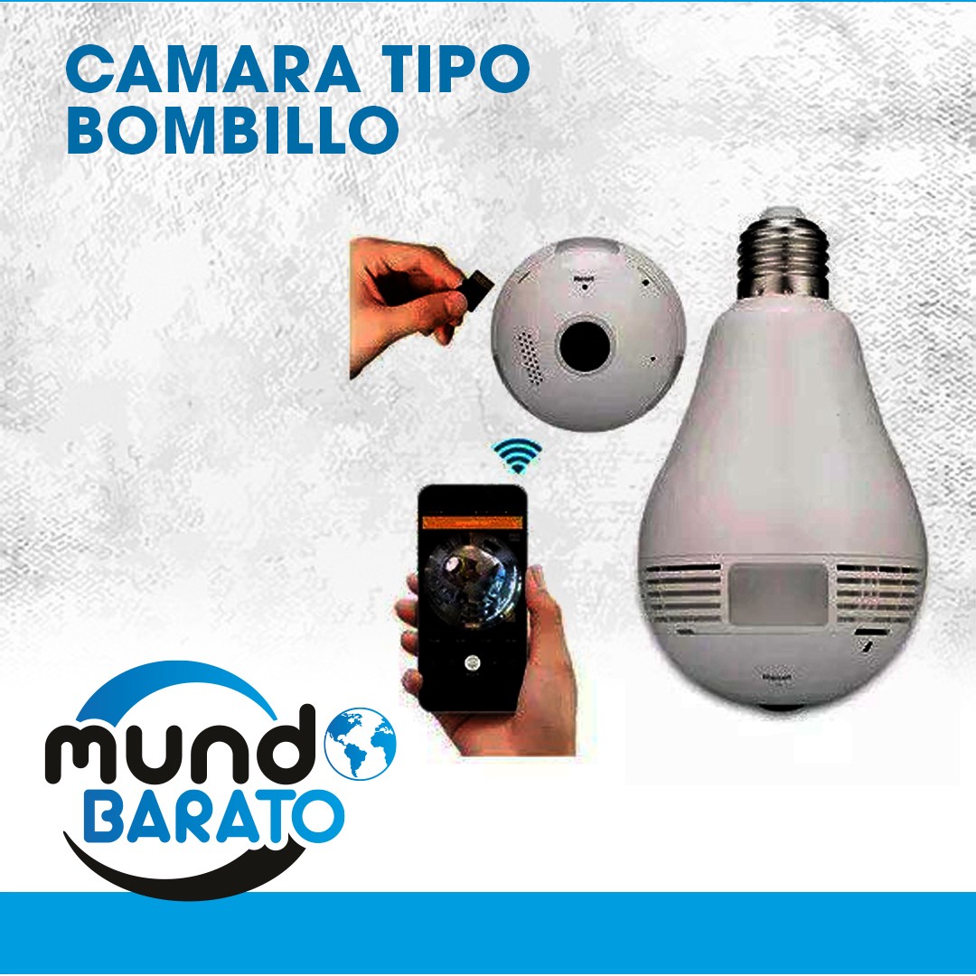camaras y audio - Camara tipo Bombillo wifi wiifi 