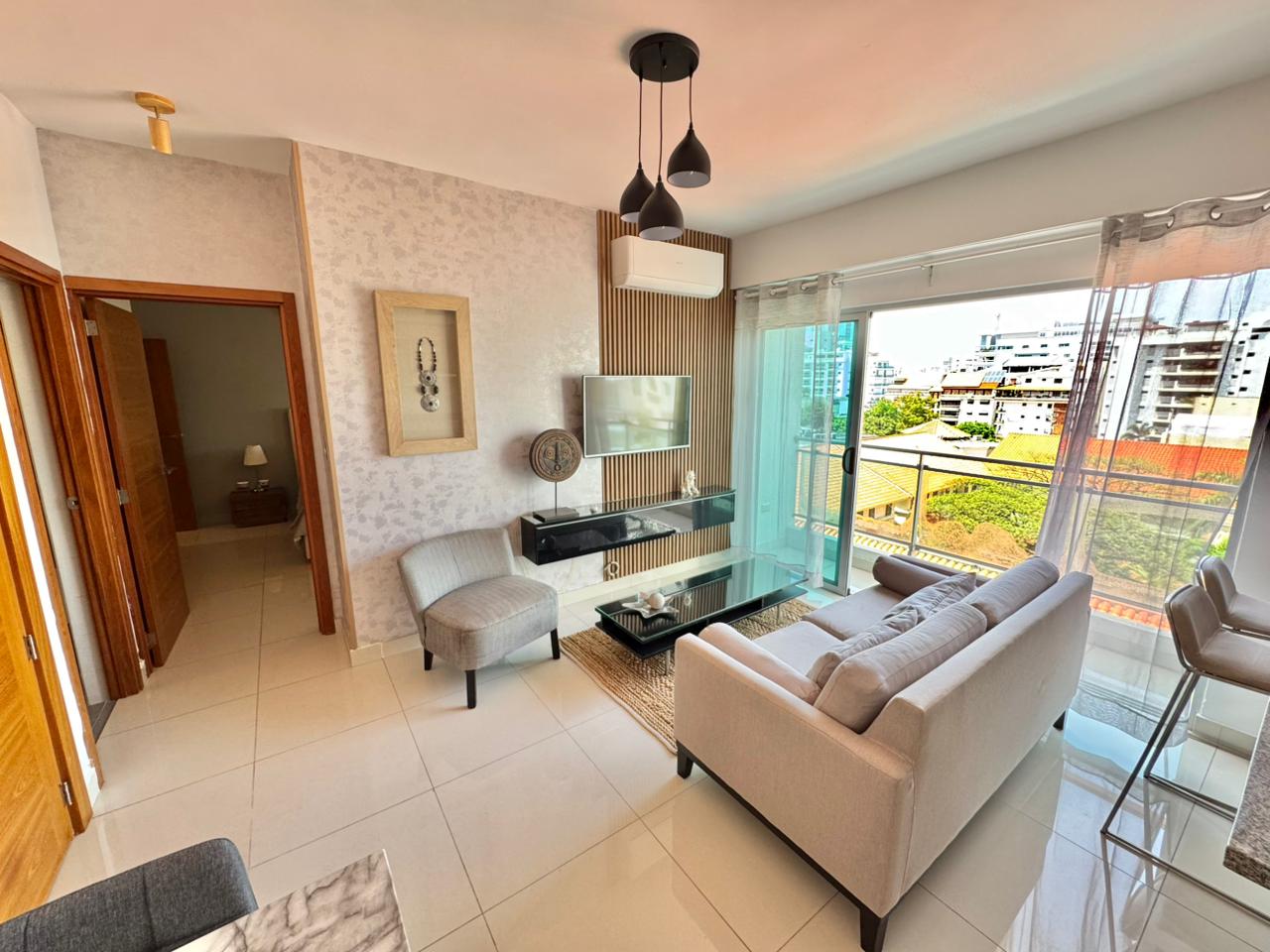 apartamentos - Alquilo apartamento amueblado en Piantini  2