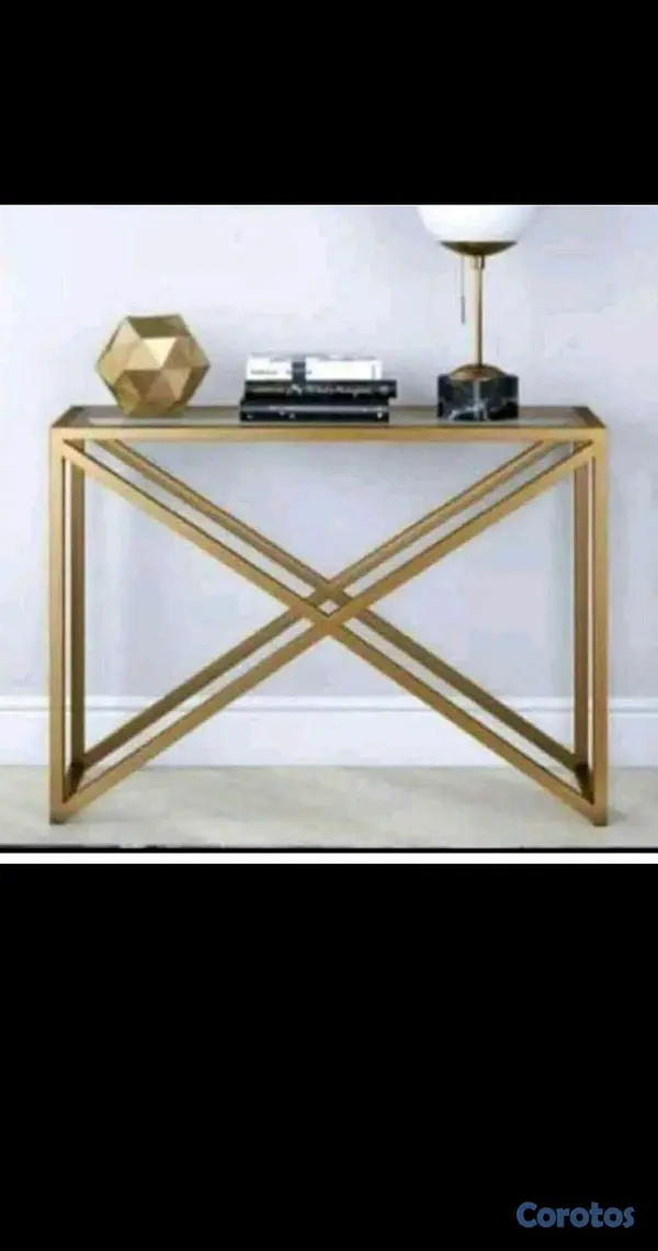 decoración y accesorios - repisa con espejo y cristal  3