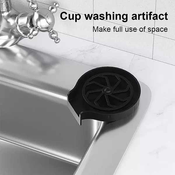 cocina - Lavadora automática de tazas o vasos de vidrio para fregadero de cocina 3