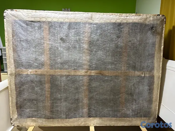 muebles y colchones - Cama Queen matrimonial (armazón de Pino + colchon/base Sealy postopédico) 16