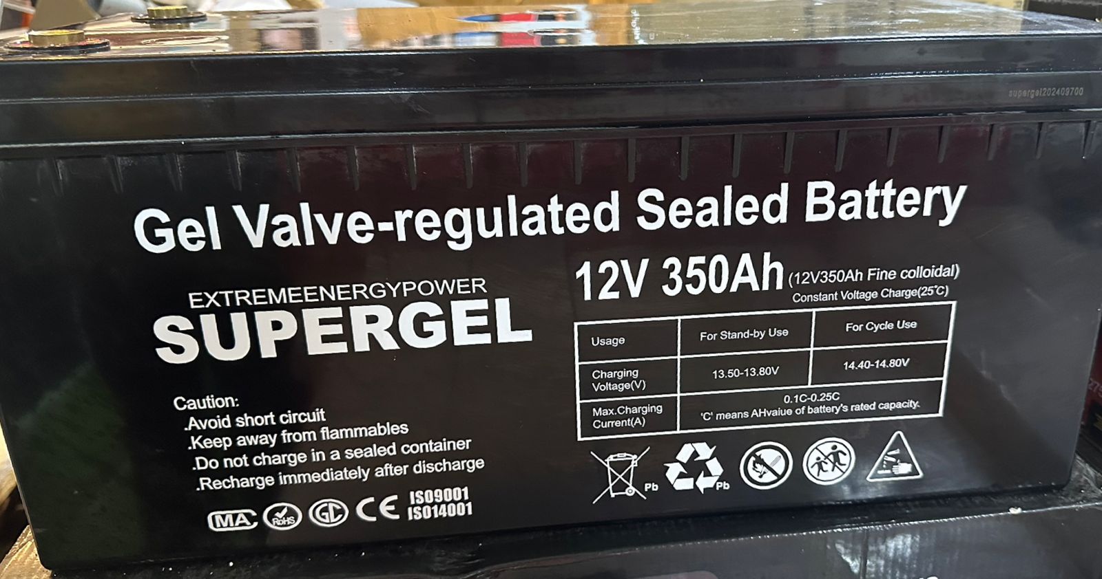 plantas e inversores - BATERIA SUPERGEL 350AH NUEVA (JACOBO SOLAR) 0