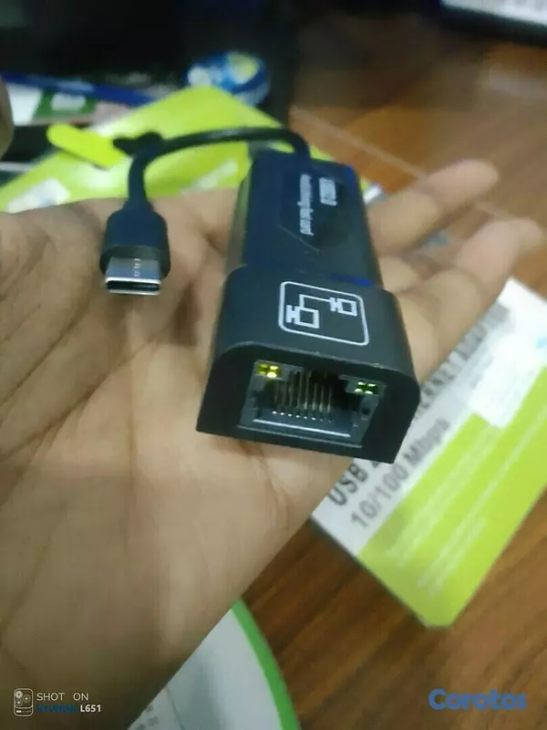 accesorios para electronica - Adaptador de red tipo C a RJ 45 ethernet tarjeta de red. 5