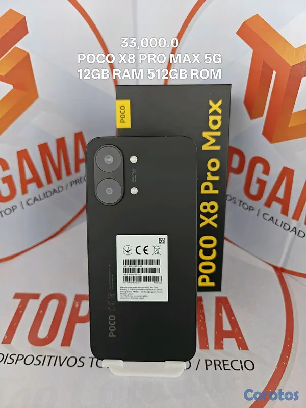celulares y tabletas - POCO X8 PRO MAX 5G, 12GB RAM 512GB ROM 5