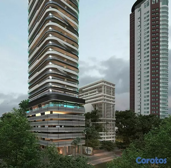 apartamentos - Apatamento en la av. Anacaona Piso 24 y 25 con 3 h 10