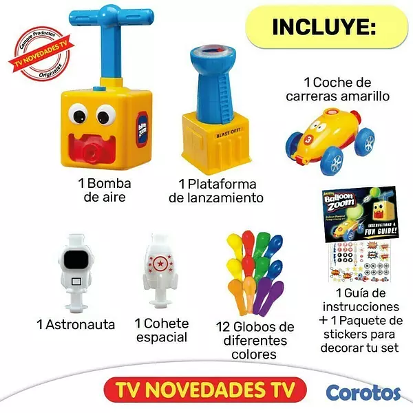juguetes - Juguete para niños impulsado por globos 5