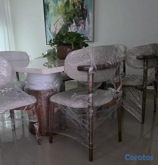 muebles y colchones - comedor de 6 sillas. tope en Mármol  2
