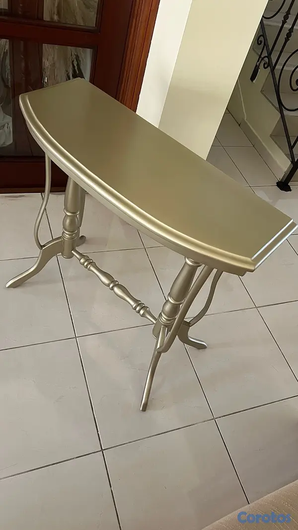 muebles y colchones - Mesa de caoba pintada 2