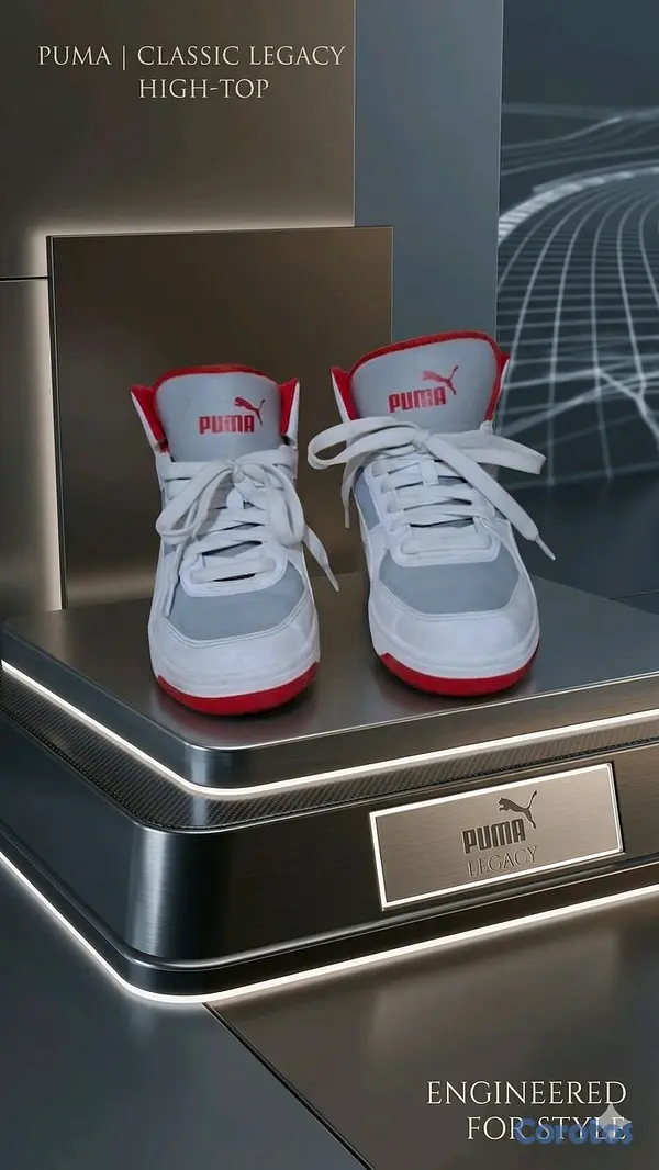 zapatos para hombre - Tenis puma blanco de hombres #8.5 4
