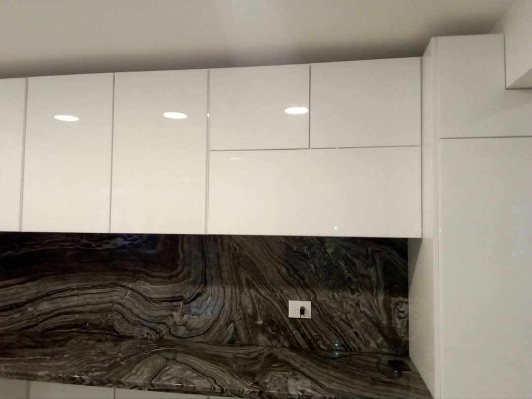 muebles y colchones - Cocina minimalista con estilo moderno ✨ 