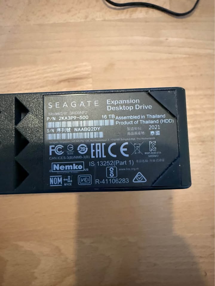computadoras y laptops - Disco duro externo Seagate Expansion 16TB 1