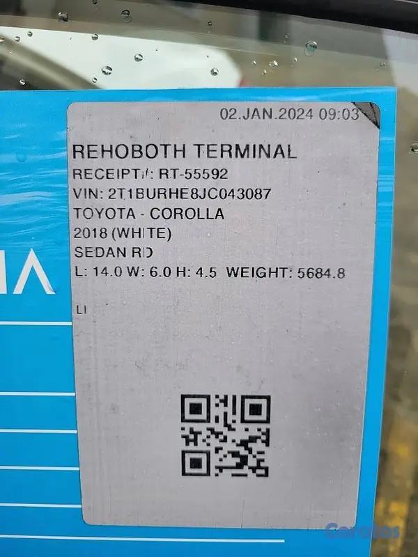 carros - 2018 Toyota Corolla LE 4