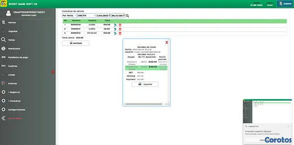servicios profesionales - SOFTWARE DE VENDER DEPORTES/ PROGRAMA DE VENDER DEPORTES 3