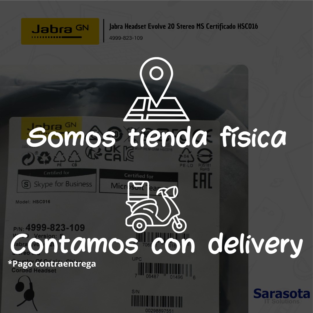 camaras y audio - Jabra Evolve 20 MS Stereo HeadSet  2