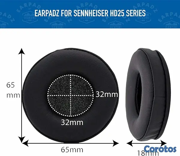 camaras y audio - Almohadillas Dekoni Jerzee Sennheiser HD25 series 6