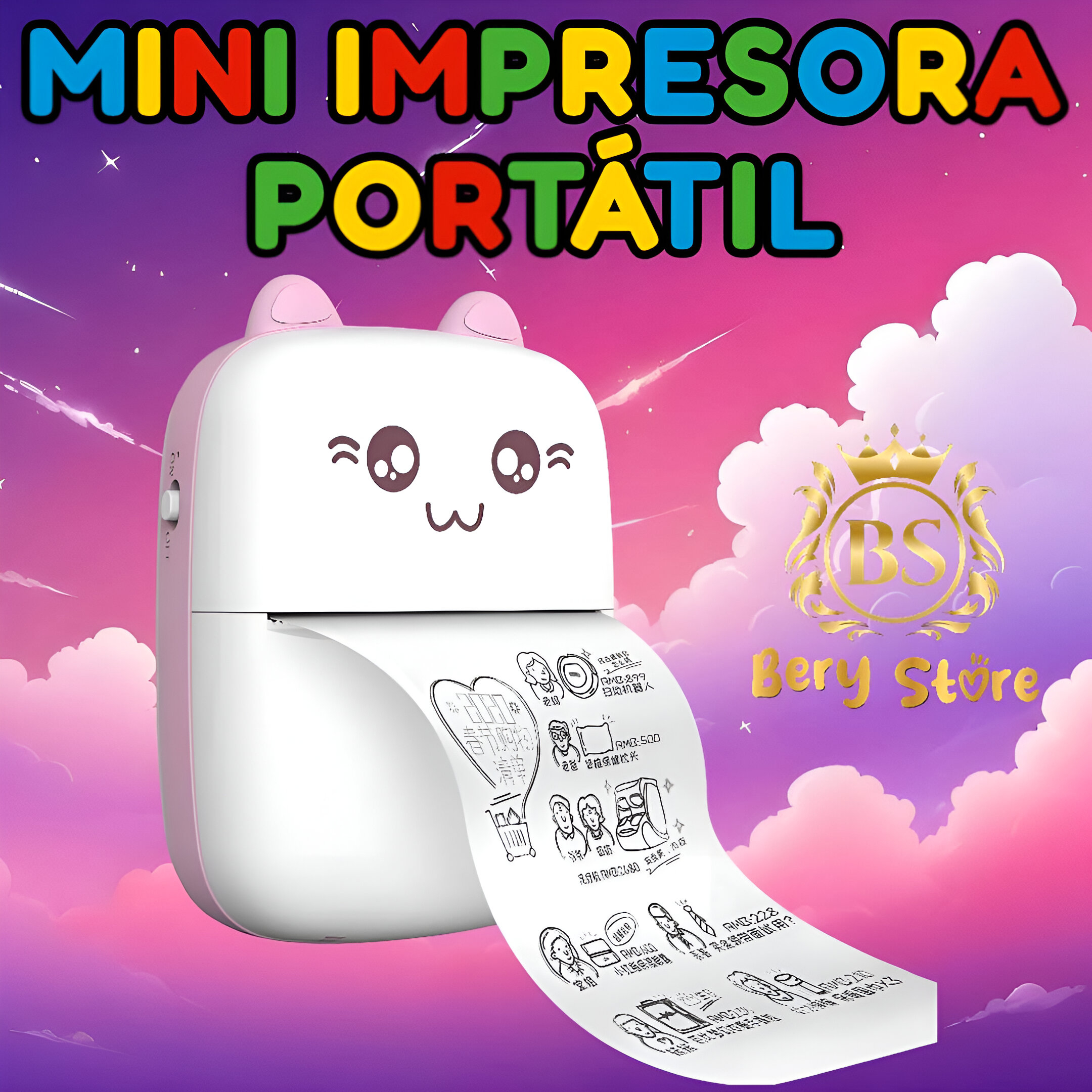 impresoras y scanners - MINI IMPRESORA PORTÁTIL | MINI IMPRESORA DE GATITO | MINI IMPRESORA | IMPRESORA  1