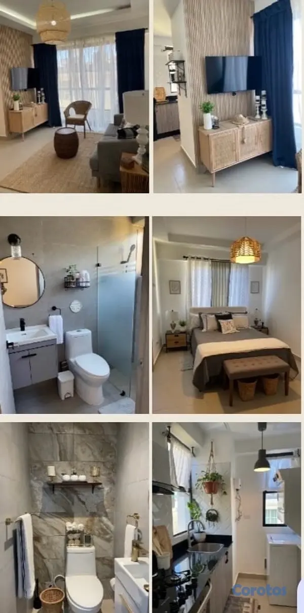 apartamentos - Venta Moderno Apartamento amueblado de 1 Habitación en Bella Vista. 2