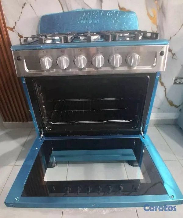electrodomesticos - Estufa american de 30 pulgadas 5 hornillas en Acero inoxidable  2