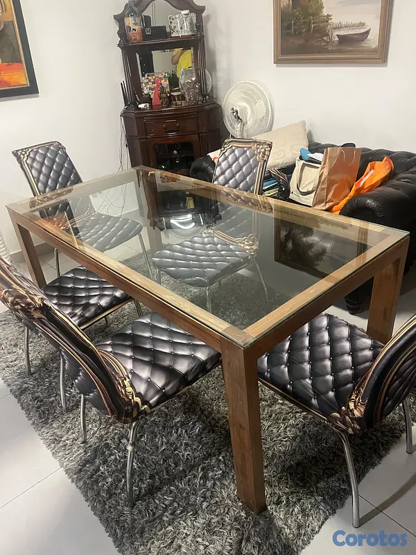 muebles y colchones - Comedor de 6 sillas 3