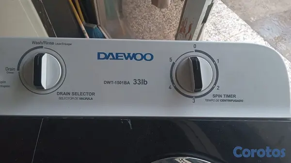 electrodomesticos - Lavadora Daewoo excelente estado, 30 libras 3