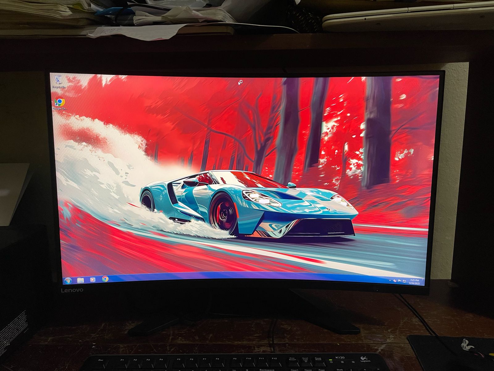 computadoras y laptops - Vendo monitor Lenovo Curvo a 165hz