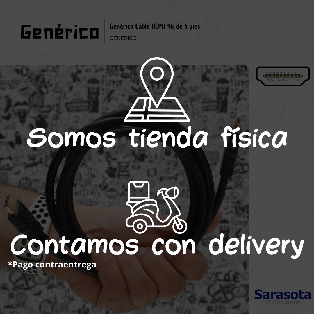 accesorios para electronica - Cable HDMI a HDMI 4K de 6 pies  2