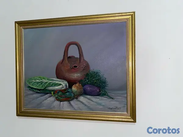 decoración y accesorios - cuadros antiguos de pintores conocidos del país  2