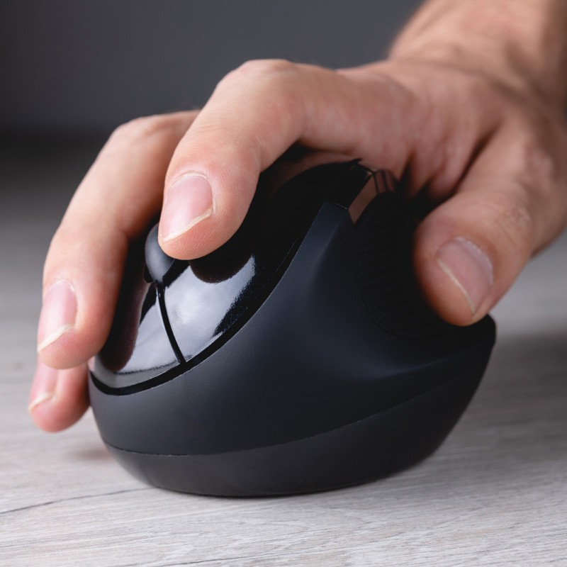 impresoras y scanners - MOUSE WIRELESS KLIPX ORBIX - ERGONOMICO – VERTICAL ,6 BOTONES - 2.4 GHZ 1000/120 0