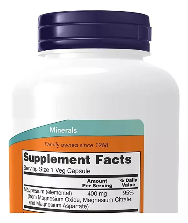 Salud y Equipamiento Médico - Magnesio 180 Caps 400 Mg Now 2