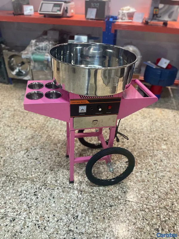 equipos profesionales - Maquina electrica de algodon de azucar con carrito 10