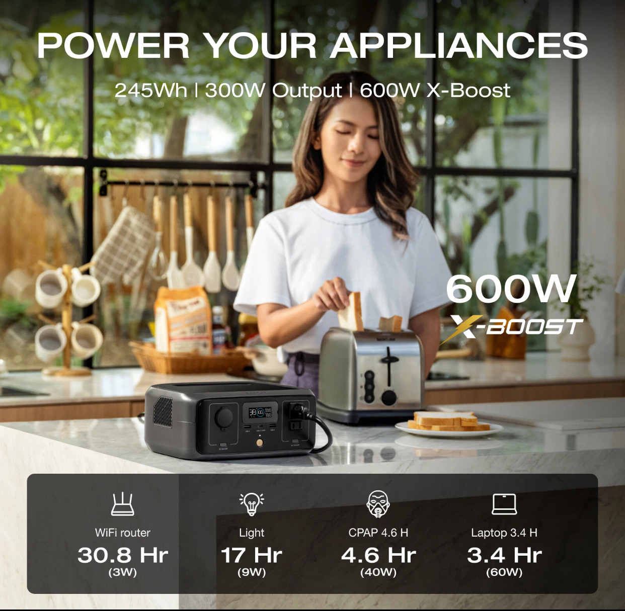 otros electronicos - EcoFlow RIVER 3 Portable Power Station 245Wh  1