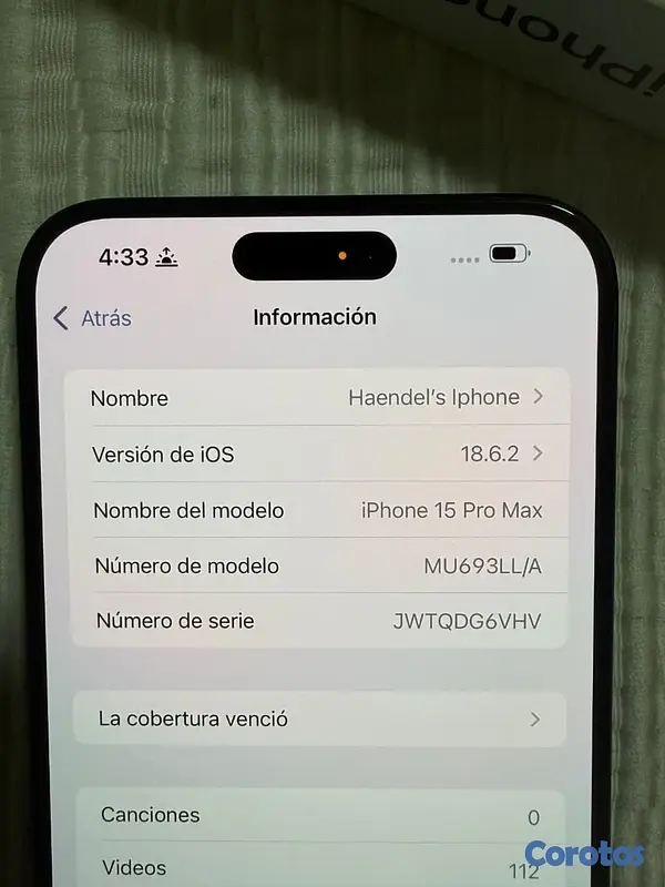celulares y tabletas - Iphone 15 pro max - FACTORY UNLOCKED - 256GB - negociable 4