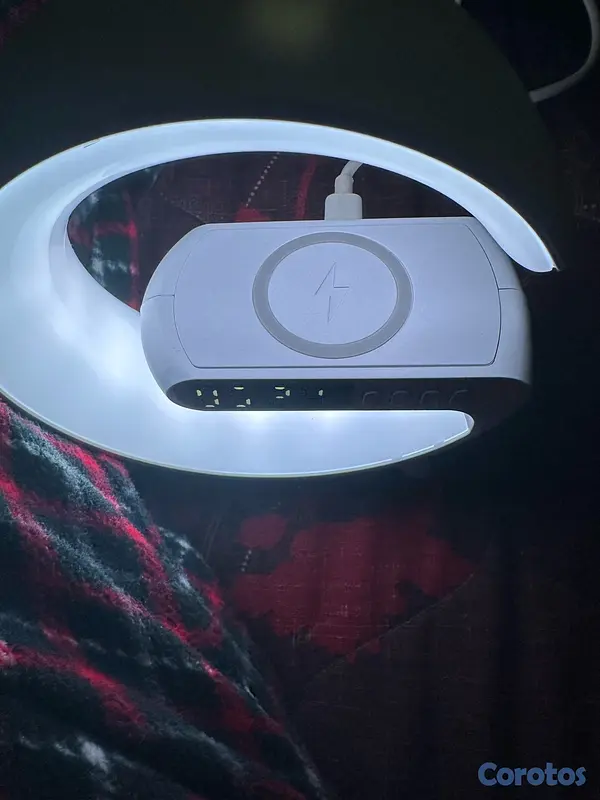 otros electronicos - 5 en 1 lámpara, bocina bluetooth, cargador inalámbrico, despertador y reloj 3