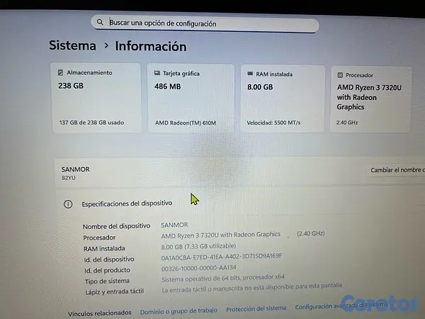 computadoras y laptops - laptop lenovo  7