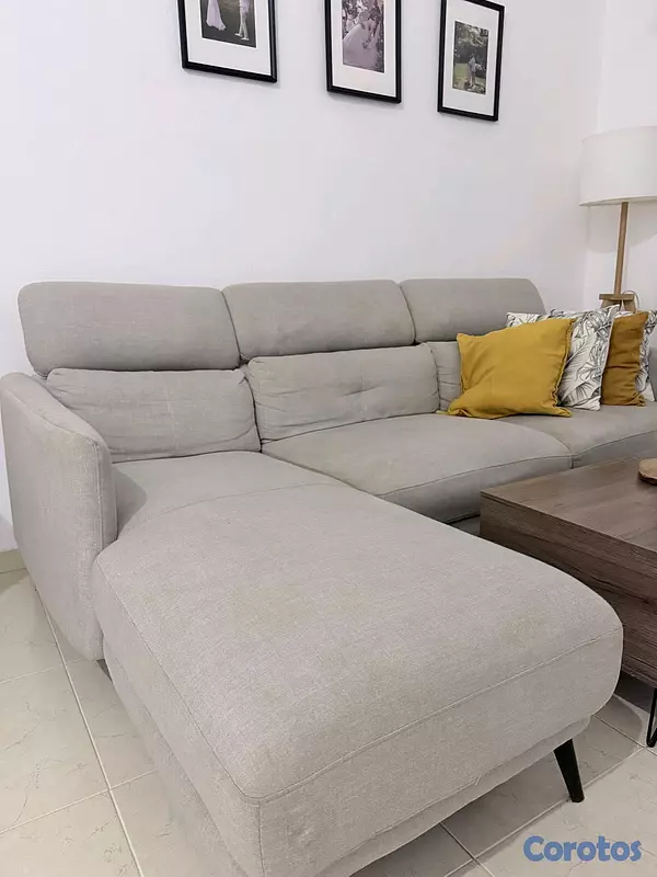 muebles y colchones - Sofa en L, Gris de Ilumel 3