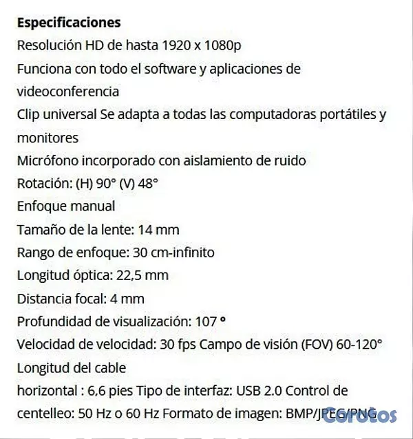 computadoras y laptops - Webcam Full HD 1080P Argom + TRÍPODE Y MICRÓFONO 8